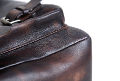 Handmade Cool leather men messenger bag shoulder laptop bag for men - EverHandmade