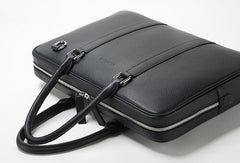 Leather Mens Briefcase Handbag Shoulder Bag laptop Bag Business Bag - EverHandmade