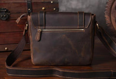 Handmade leather men Briefcase messenger vintage shoulder laptop bag vintage bag - EverHandmade