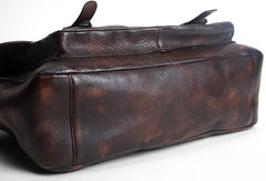 Handmade Cool leather men messenger bag shoulder laptop bag for men - EverHandmade