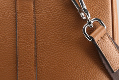 Leather Mens Briefcase Handbag Shoulder Bag laptop Bag Business Bag - EverHandmade