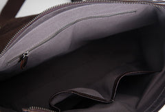Handmade Cool leather men messenger bag shoulder laptop bag for men - EverHandmade