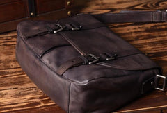 Handmade leather men Briefcase messenger vintage shoulder laptop bag vintage bag