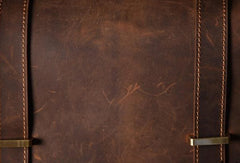 Handmade leather men Briefcase messenger vintage shoulder laptop bag vintage bag - EverHandmade