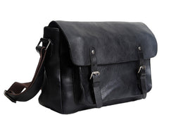 Handmade Cool leather men messenger bag shoulder laptop bag for men - EverHandmade