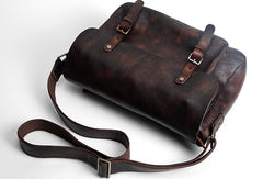 Handmade Cool leather men messenger bag shoulder laptop bag for men - EverHandmade