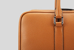 Leather Mens Briefcase Handbag Shoulder Bag laptop Bag Business Bag - EverHandmade