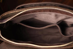 Handmade leather men Briefcase messenger vintage shoulder laptop bag vintage bag - EverHandmade