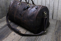 [ Onle Sale ] Cool leather mens Weekender Bag Duffle Bag Travel bag Overnight Bag