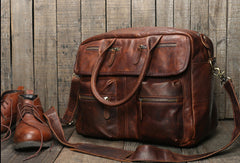 Cool leather mens Large Travel Bag Vintage Weekender Bag Shoulder Bag for Men - EverHandmade