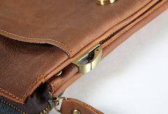 Cool leather mens messenger bag vintage shoulder laptop bag for men