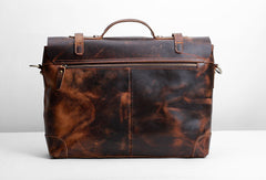 Cool leather mens Briefcase work Briefcase laptop Briefcase Shoulder bag for Men - EverHandmade