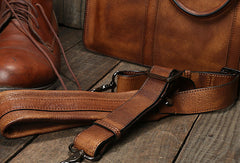 Handmade leather men vintage Briefcase messenger large vintage shoulder laptop bag vintage bag