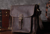Handmade leather men Briefcase messenger vintage shoulder laptop bag vintage bag