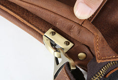 Cool leather mens messenger bag vintage shoulder laptop bag for men