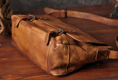 Handmade leather men messenger Bag Cool Shoulder Bags Travel Messenger Bags