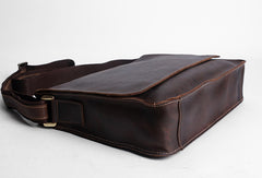 Handmade leather men satchel bag messenger large vintage shoulder laptop bag vintage bag