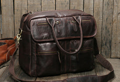 Cool leather mens Large Travel Bag Vintage Weekender Bag Shoulder Bag for Men - EverHandmade
