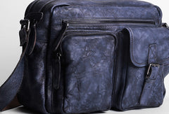 Cool leather mens Small messenger vintage shoulder bag for men