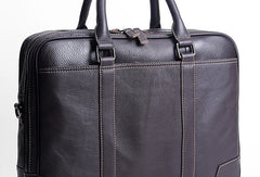 Handmade leather men Briefcase messenger large vintage shoulder laptop bag vintage bag - EverHandmade