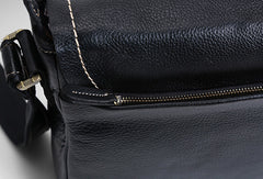 Leather mens Cool messenger bag vintage shoulder laptop bag for men - EverHandmade