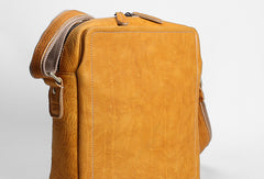 Handmade leather men messenger large vintage shoulder laptop bag vintage bag - EverHandmade