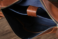 Cool leather mens messenger bag shoulder school laptop bag for men