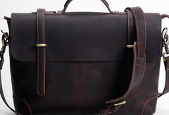 Cool leather mens Briefcase work Briefcase laptop Briefcase Shoulder bag for Men - EverHandmade