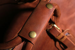 Cool Leather mens Travel Bag Duffle Bag Weekender Bag Overnight Bag shoulder bag