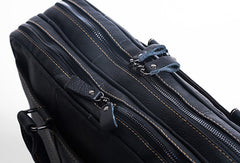 Handmade leather men Briefcase messenger large vintage shoulder laptop bag vintage bag - EverHandmade