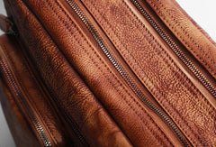 Cool leather mens Small messenger vintage shoulder bag for men