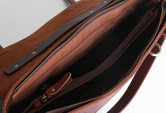 Cool leather mens Briefcase work Briefcase laptop Briefcase Shoulder bag for Men - EverHandmade