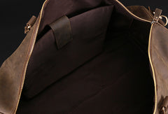 Vintage Leather men Travel Bag Duffle Bag Weekender Bag Overnight Bag shoulder bag - EverHandmade