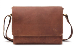 Vintage Cool leather men messenger large vintage shoulder bag for men - EverHandmade