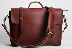 Cool leather mens Briefcase work Briefcase laptop Briefcase Shoulder bag for Men - EverHandmade