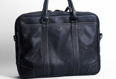 Handmade leather men Briefcase messenger large vintage shoulder laptop bag vintage bag - EverHandmade