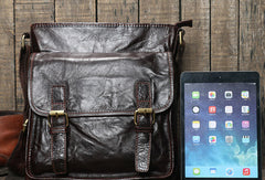 Genuine Leather messenger bag clutch leather men laptop vintage wallet for men