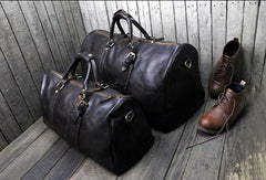 [ Onle Sale ] Cool leather mens Weekender Bag Duffle Bag Travel bag Overnight Bag