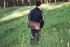 Cool leather mens messenger Bag Vintage Shoulder Laptop Bag for Men