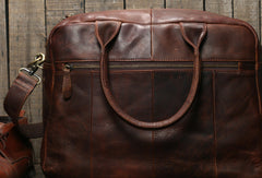 Cool leather mens Large Travel Bag Vintage Weekender Bag Shoulder Bag for Men - EverHandmade