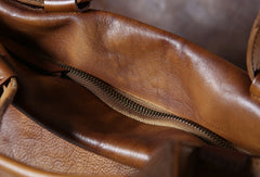 Leather mens Briefcase Shoulder laptop bag Business Bag for Men - EverHandmade