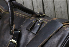 [ Onle Sale ] Cool leather mens Weekender Bag Duffle Bag Travel bag Overnight Bag