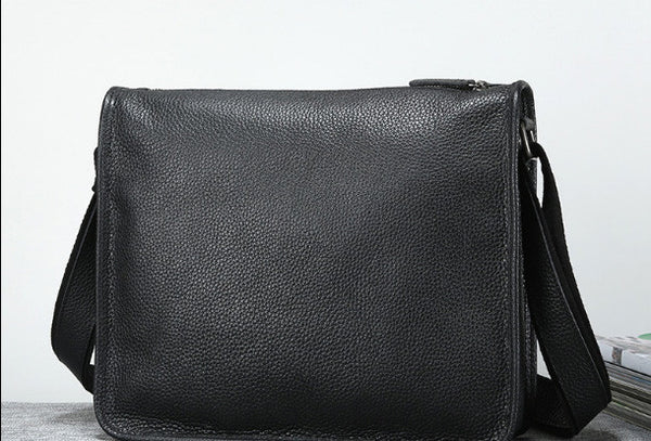 Genuine leather men satchel bag messenger large vintage shoulder laptop bag vint GR033812040