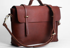 Cool leather mens Briefcase work Briefcase laptop Briefcase Shoulder bag for Men - EverHandmade