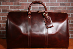 Cool Leather mens Travel Bag Duffle Bag Weekender Bag Overnight Bag shoulder bag