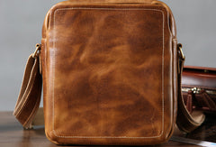 Handmade leather men messenger large vintage shoulder laptop bag vintage bag - EverHandmade
