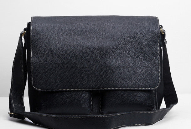 Cool leather men messenger bag shoulder bag for men - EverHandmade