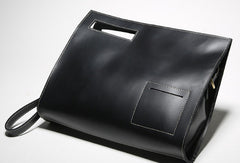 Genuine leather men clutch bag messenger large vintage shoulder bag vintage bag