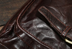 Genuine Leather messenger bag clutch leather men laptop vintage wallet for men