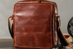 Handmade leather men messenger large vintage shoulder laptop bag vintage bag - EverHandmade